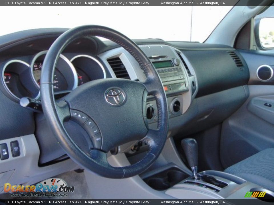 2011 Toyota Tacoma V6 TRD Access Cab 4x4 Magnetic Gray Metallic / Graphite Gray Photo #13