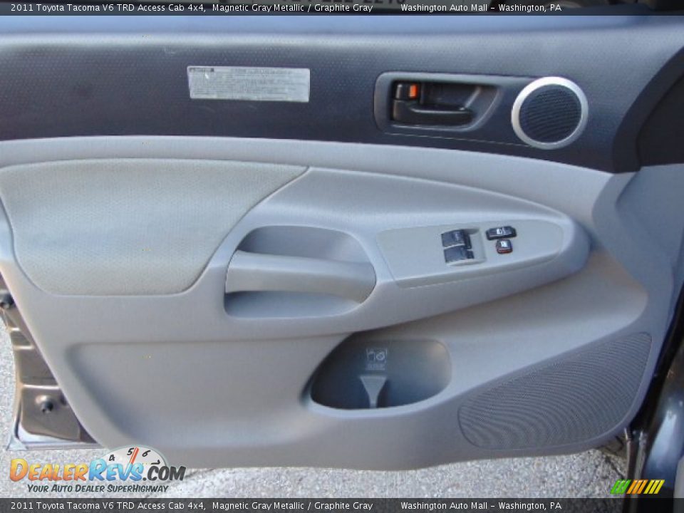2011 Toyota Tacoma V6 TRD Access Cab 4x4 Magnetic Gray Metallic / Graphite Gray Photo #14