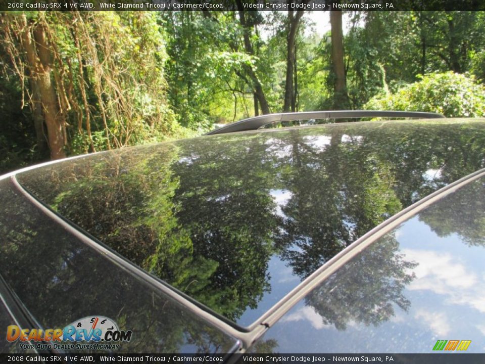 2008 Cadillac SRX 4 V6 AWD White Diamond Tricoat / Cashmere/Cocoa Photo #8