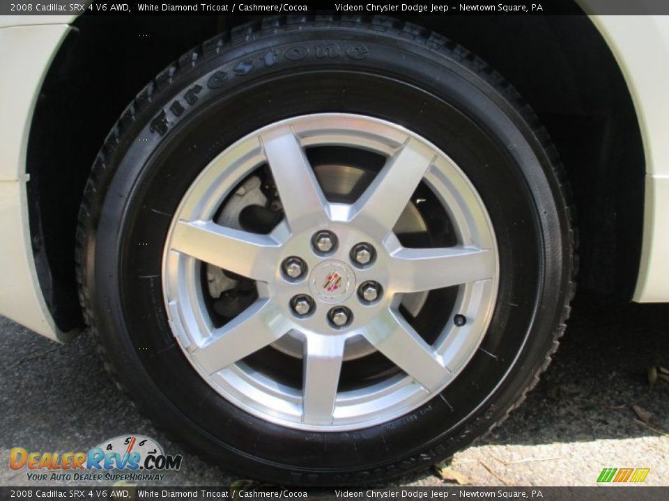 2008 Cadillac SRX 4 V6 AWD White Diamond Tricoat / Cashmere/Cocoa Photo #9