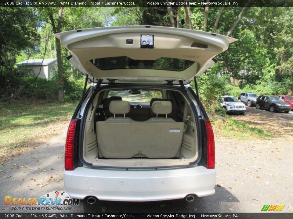 2008 Cadillac SRX 4 V6 AWD White Diamond Tricoat / Cashmere/Cocoa Photo #12
