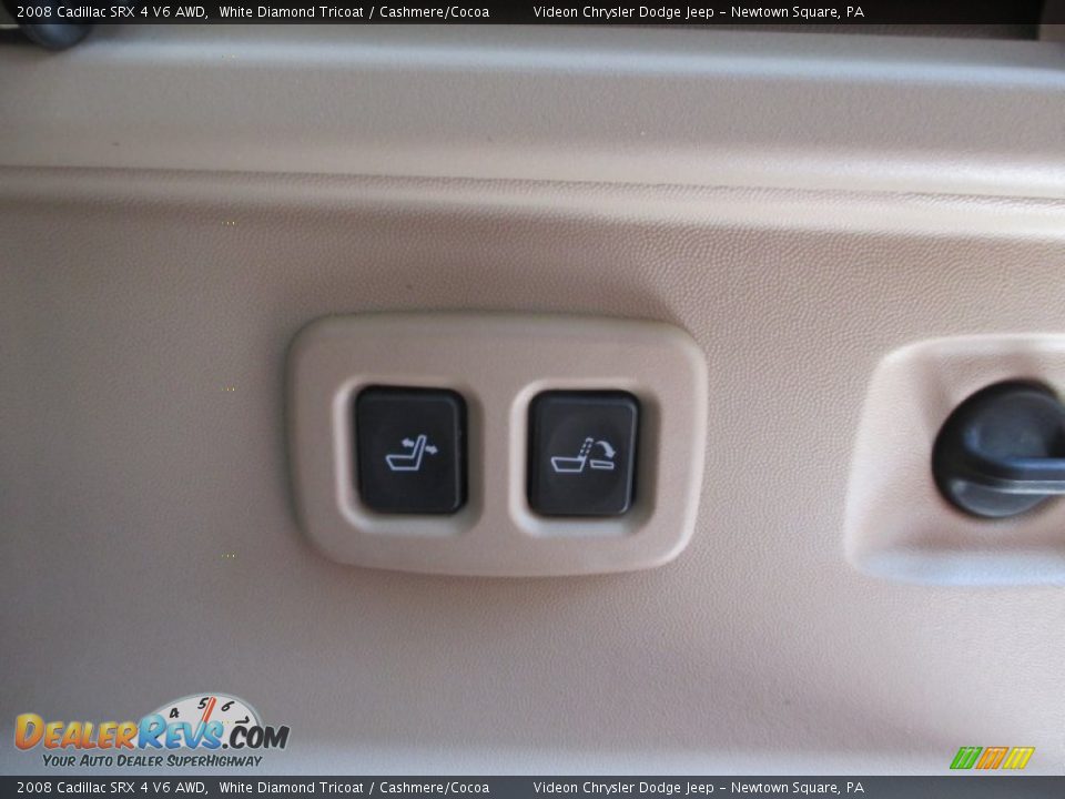 2008 Cadillac SRX 4 V6 AWD White Diamond Tricoat / Cashmere/Cocoa Photo #13