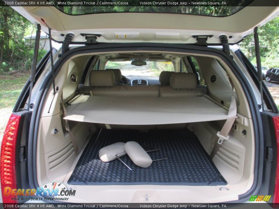 2008 Cadillac SRX 4 V6 AWD White Diamond Tricoat / Cashmere/Cocoa Photo #16
