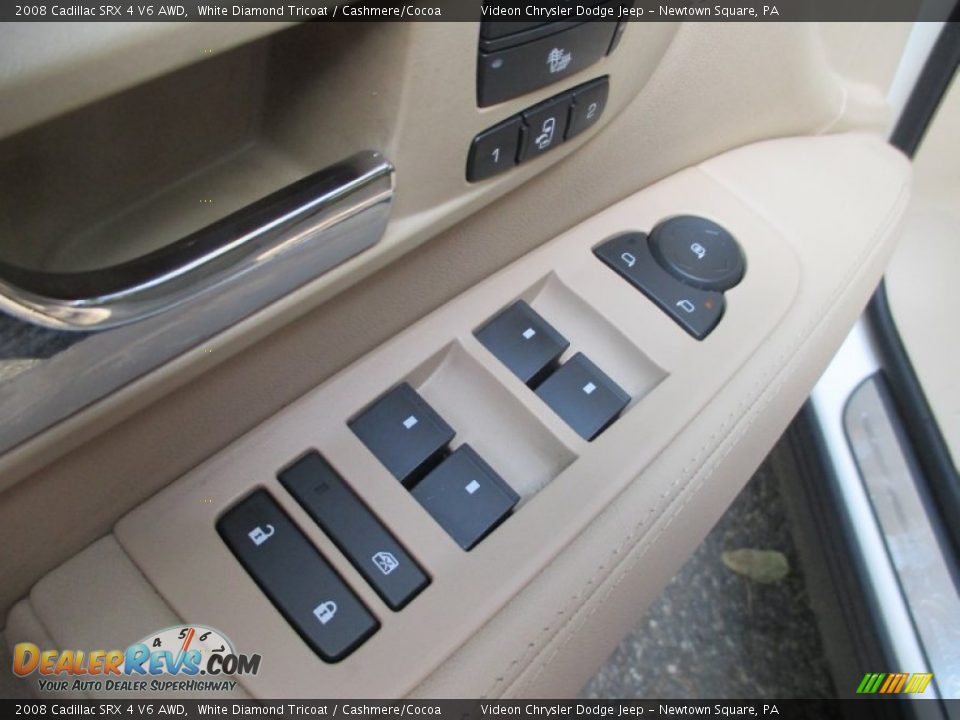 2008 Cadillac SRX 4 V6 AWD White Diamond Tricoat / Cashmere/Cocoa Photo #18