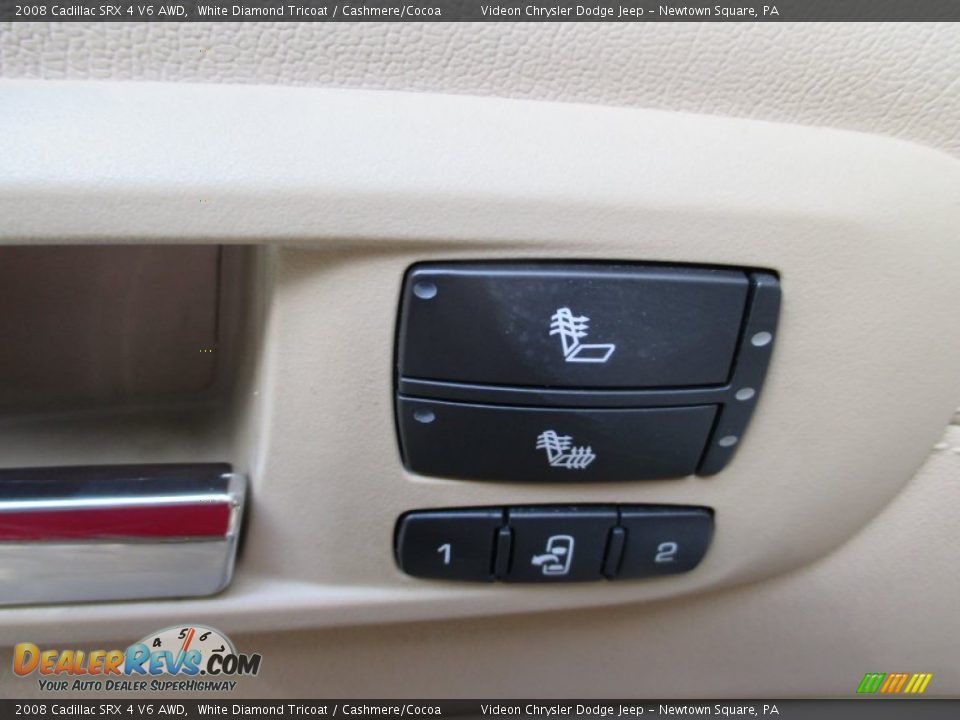 2008 Cadillac SRX 4 V6 AWD White Diamond Tricoat / Cashmere/Cocoa Photo #19