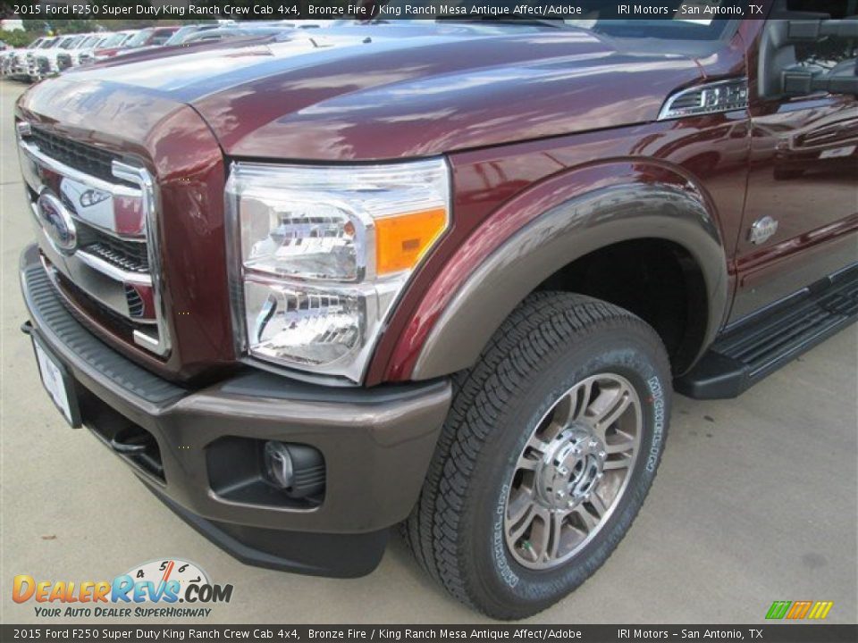 2015 Ford F250 Super Duty King Ranch Crew Cab 4x4 Bronze Fire / King Ranch Mesa Antique Affect/Adobe Photo #2