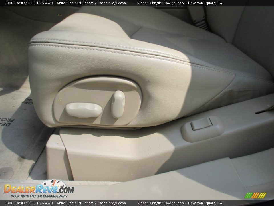 2008 Cadillac SRX 4 V6 AWD White Diamond Tricoat / Cashmere/Cocoa Photo #21