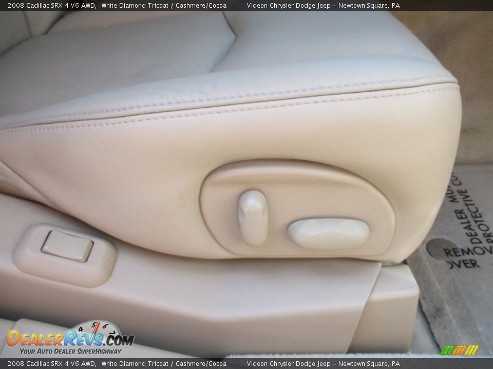 2008 Cadillac SRX 4 V6 AWD White Diamond Tricoat / Cashmere/Cocoa Photo #22