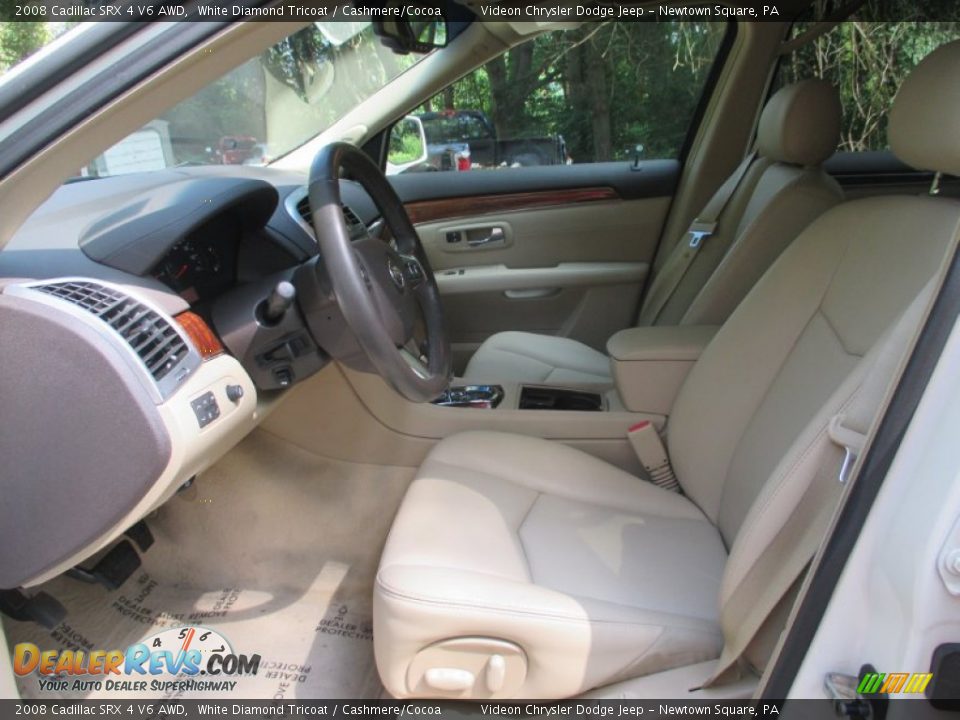 2008 Cadillac SRX 4 V6 AWD White Diamond Tricoat / Cashmere/Cocoa Photo #24