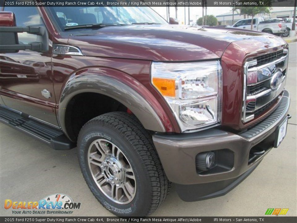 2015 Ford F250 Super Duty King Ranch Crew Cab 4x4 Bronze Fire / King Ranch Mesa Antique Affect/Adobe Photo #6