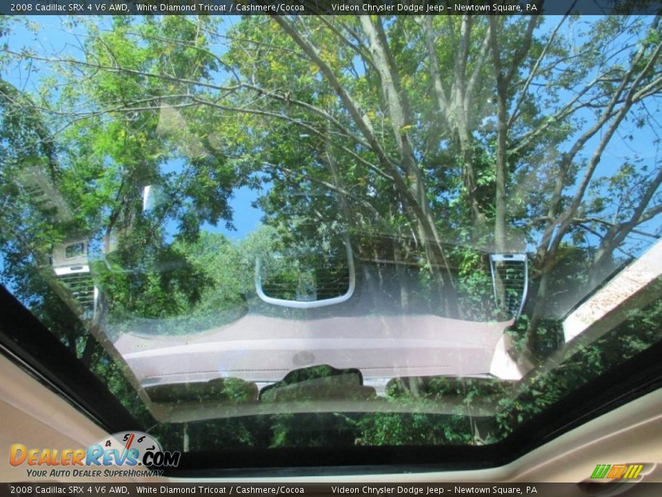 2008 Cadillac SRX 4 V6 AWD White Diamond Tricoat / Cashmere/Cocoa Photo #26