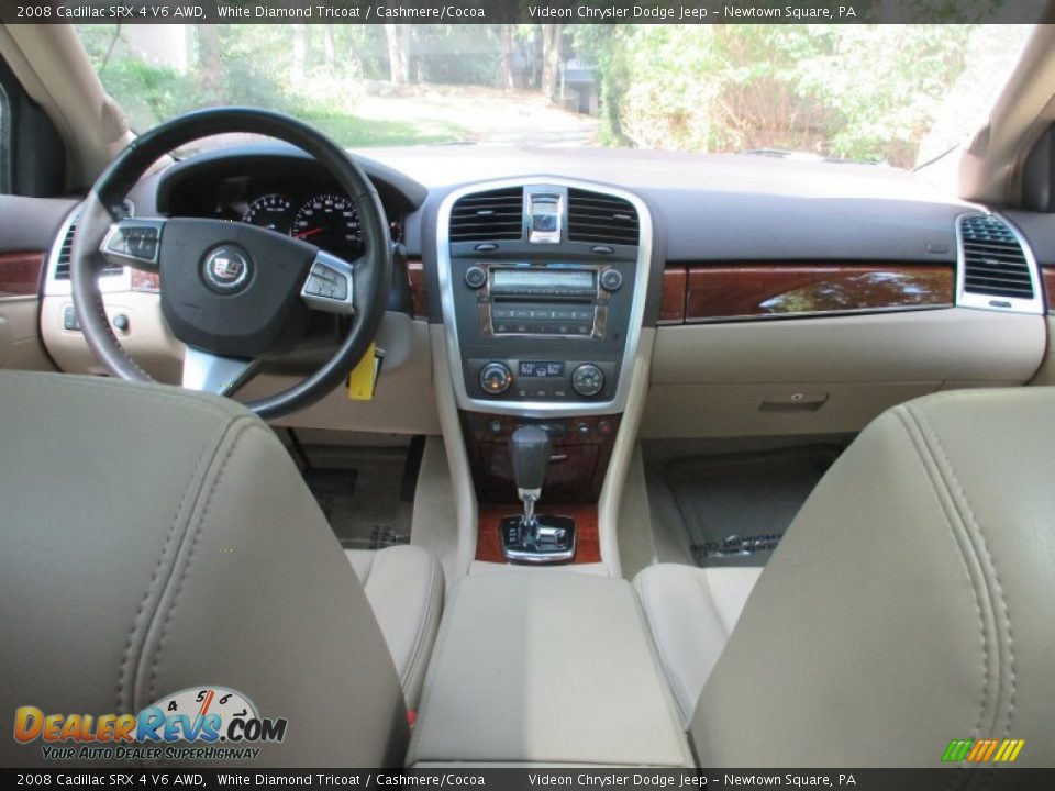2008 Cadillac SRX 4 V6 AWD White Diamond Tricoat / Cashmere/Cocoa Photo #27