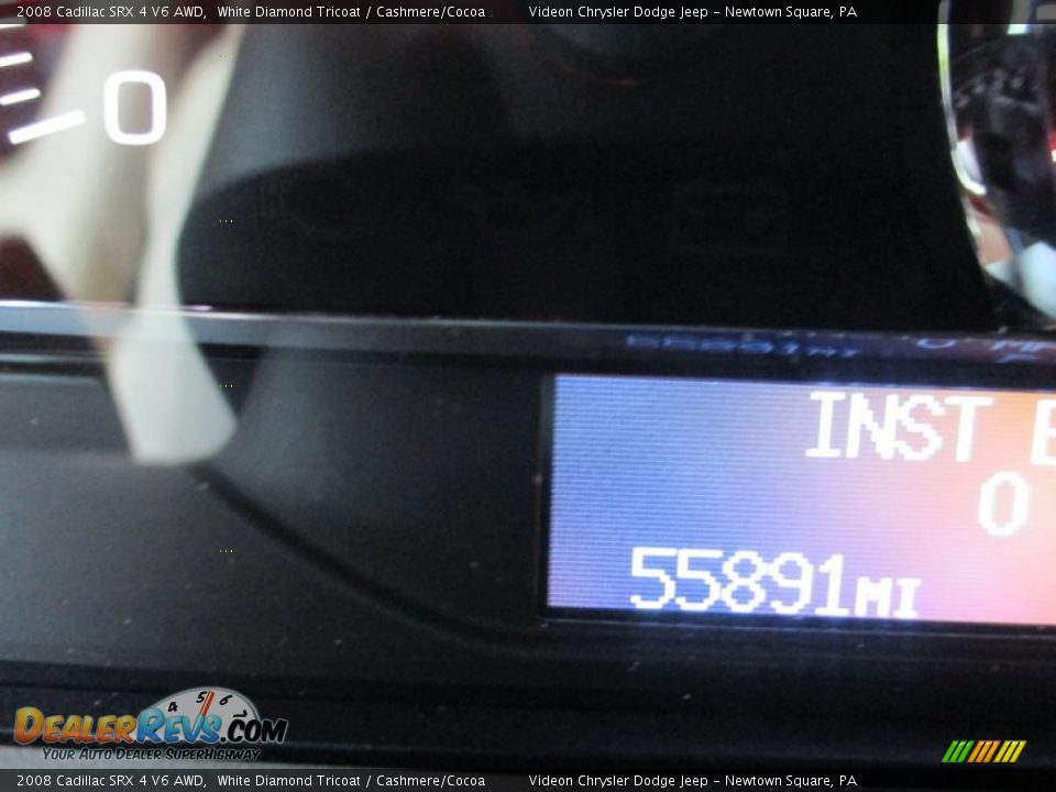 2008 Cadillac SRX 4 V6 AWD White Diamond Tricoat / Cashmere/Cocoa Photo #28