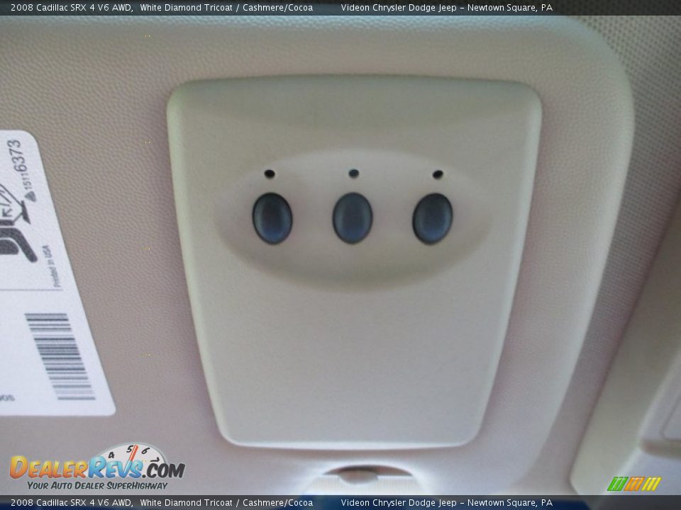 2008 Cadillac SRX 4 V6 AWD White Diamond Tricoat / Cashmere/Cocoa Photo #32