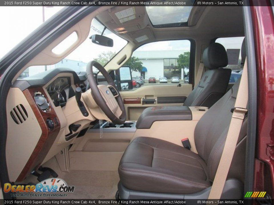 2015 Ford F250 Super Duty King Ranch Crew Cab 4x4 Bronze Fire / King Ranch Mesa Antique Affect/Adobe Photo #24