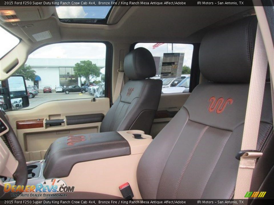 2015 Ford F250 Super Duty King Ranch Crew Cab 4x4 Bronze Fire / King Ranch Mesa Antique Affect/Adobe Photo #25