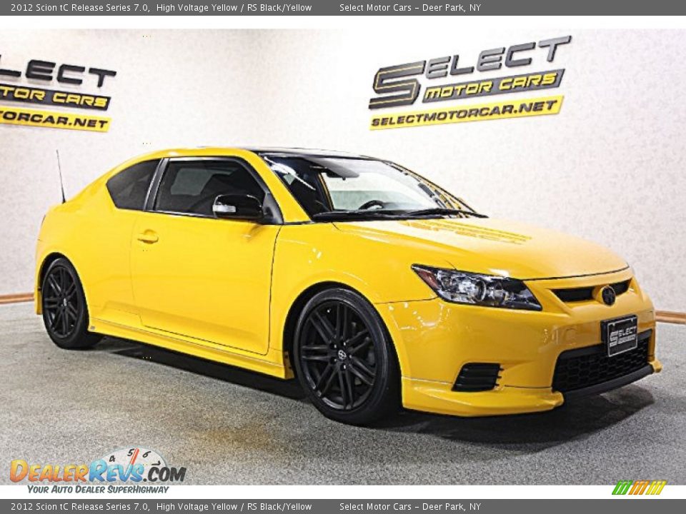2012 Scion tC Release Series 7.0 High Voltage Yellow / RS Black/Yellow Photo #3