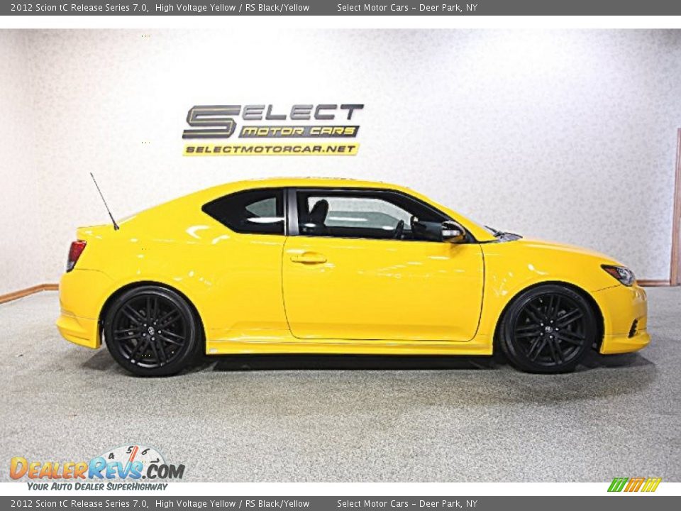 2012 Scion tC Release Series 7.0 High Voltage Yellow / RS Black/Yellow Photo #4