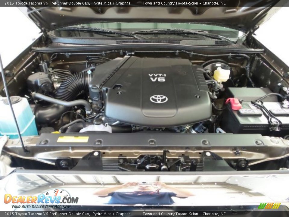 2015 Toyota Tacoma V6 PreRunner Double Cab Pyrite Mica / Graphite Photo #27