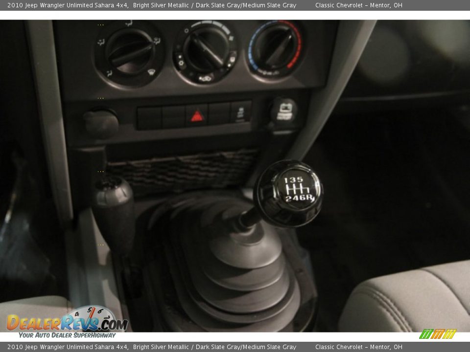 2010 Jeep Wrangler Unlimited Sahara 4x4 Bright Silver Metallic / Dark Slate Gray/Medium Slate Gray Photo #10
