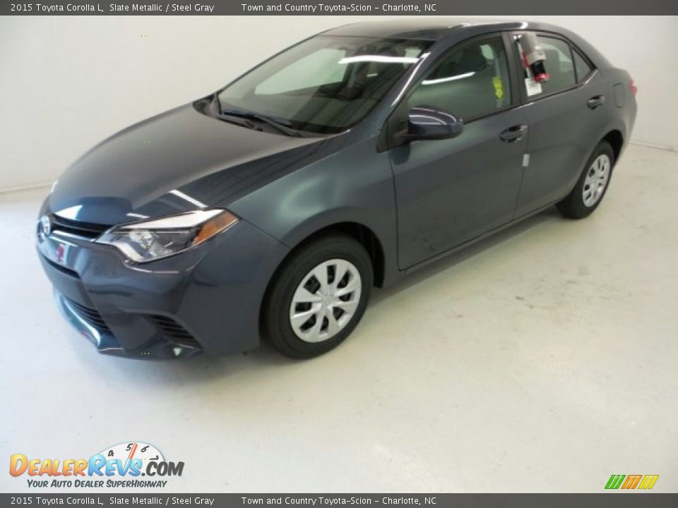 2015 Toyota Corolla L Slate Metallic / Steel Gray Photo #4