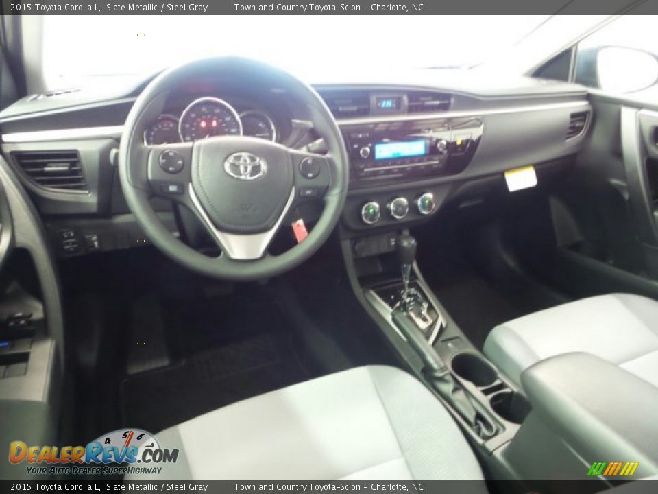 2015 Toyota Corolla L Slate Metallic / Steel Gray Photo #6