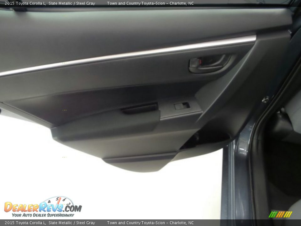 2015 Toyota Corolla L Slate Metallic / Steel Gray Photo #9