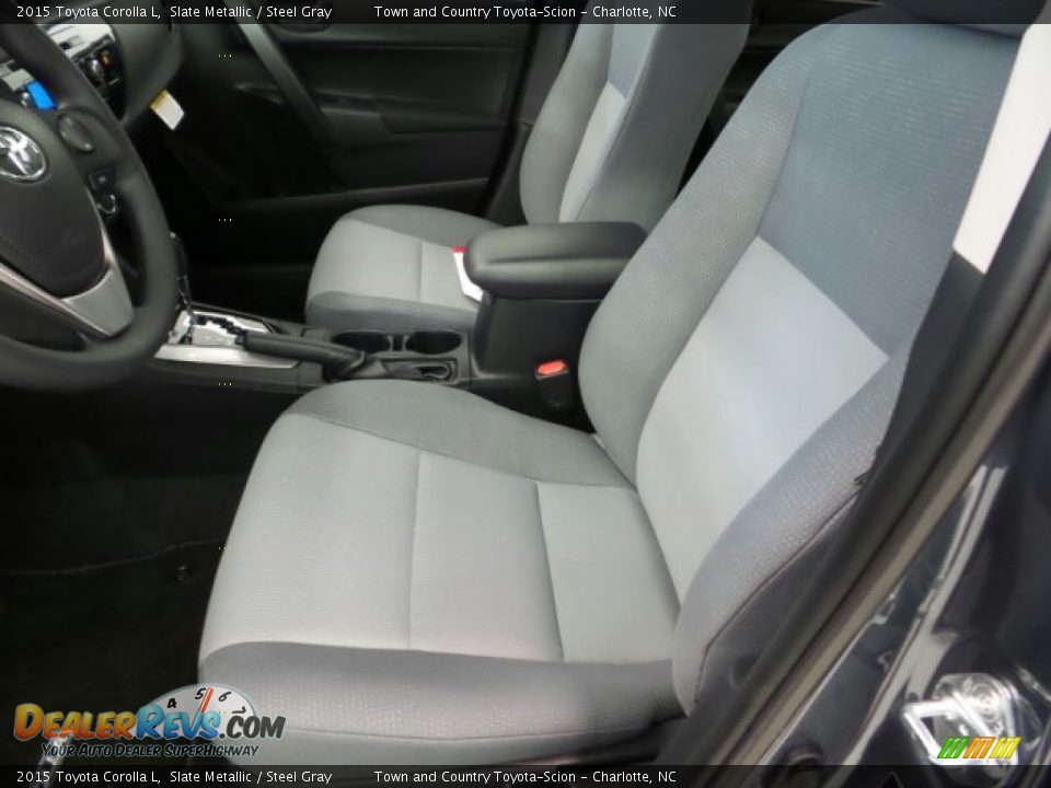 2015 Toyota Corolla L Slate Metallic / Steel Gray Photo #10