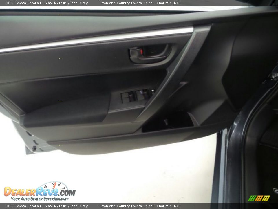 2015 Toyota Corolla L Slate Metallic / Steel Gray Photo #13