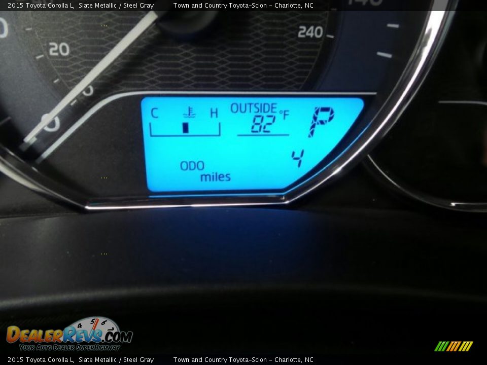 2015 Toyota Corolla L Slate Metallic / Steel Gray Photo #15