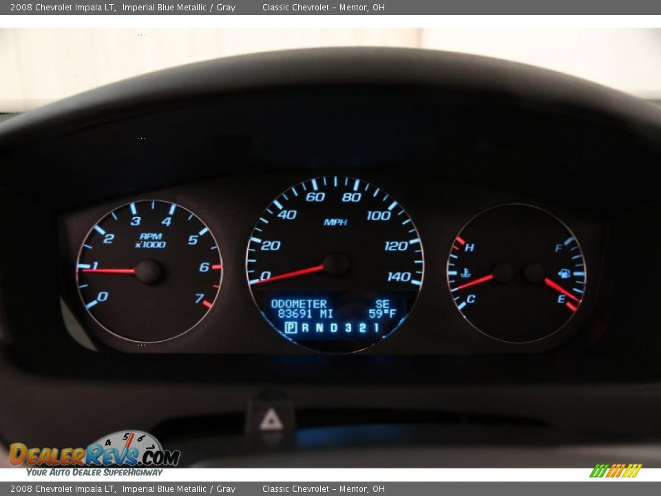 2008 Chevrolet Impala LT Imperial Blue Metallic / Gray Photo #7
