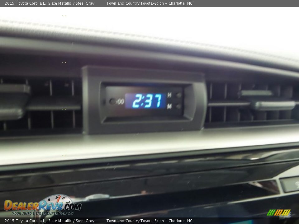 2015 Toyota Corolla L Slate Metallic / Steel Gray Photo #16