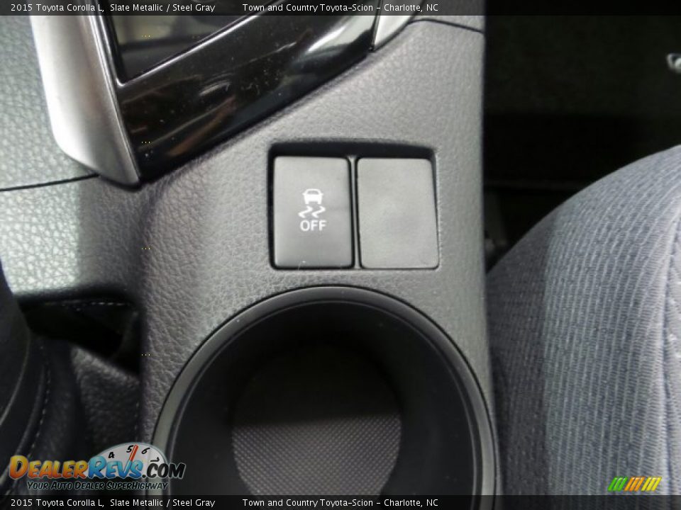 2015 Toyota Corolla L Slate Metallic / Steel Gray Photo #21