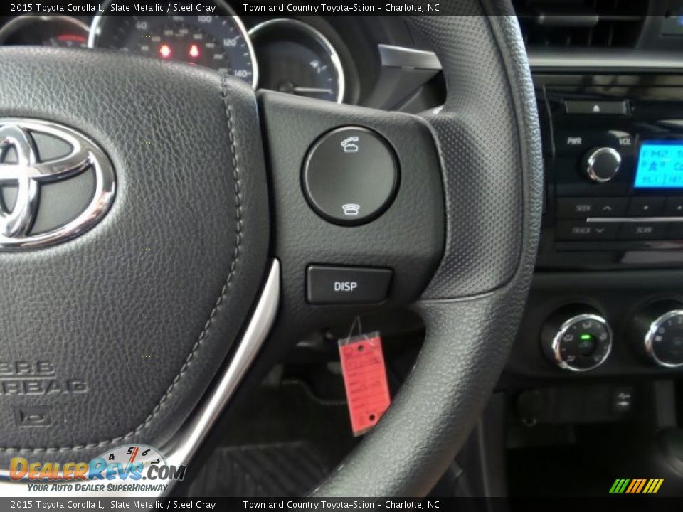 2015 Toyota Corolla L Slate Metallic / Steel Gray Photo #27
