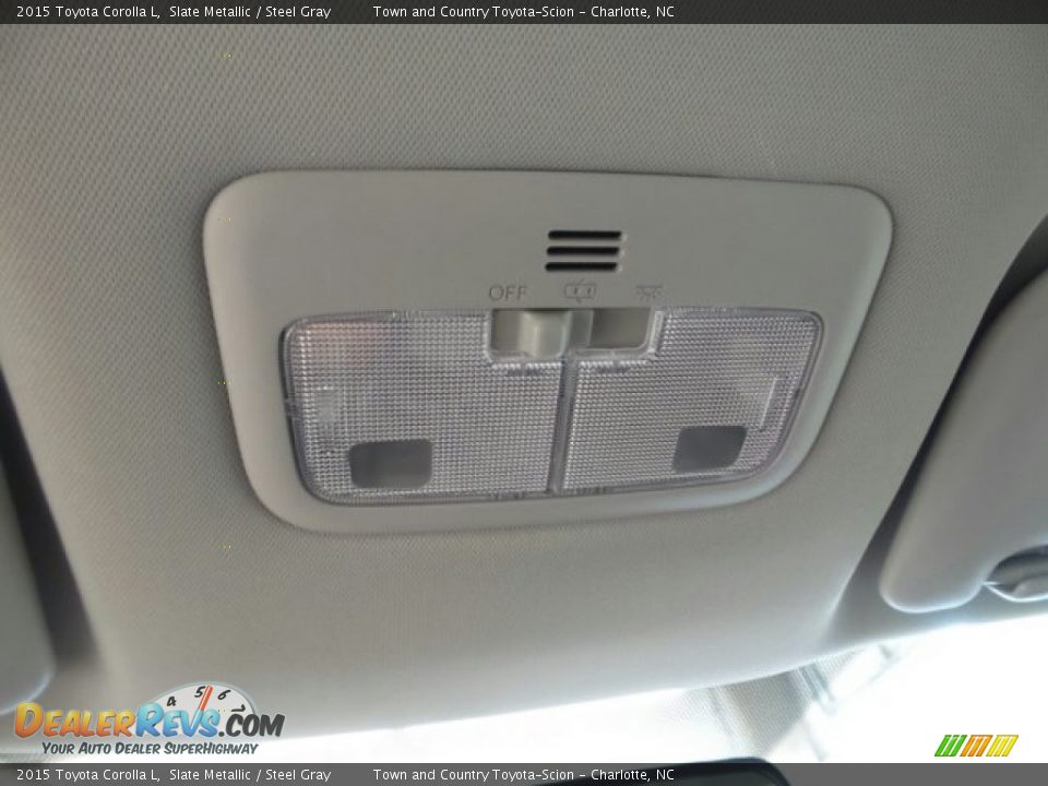 2015 Toyota Corolla L Slate Metallic / Steel Gray Photo #28