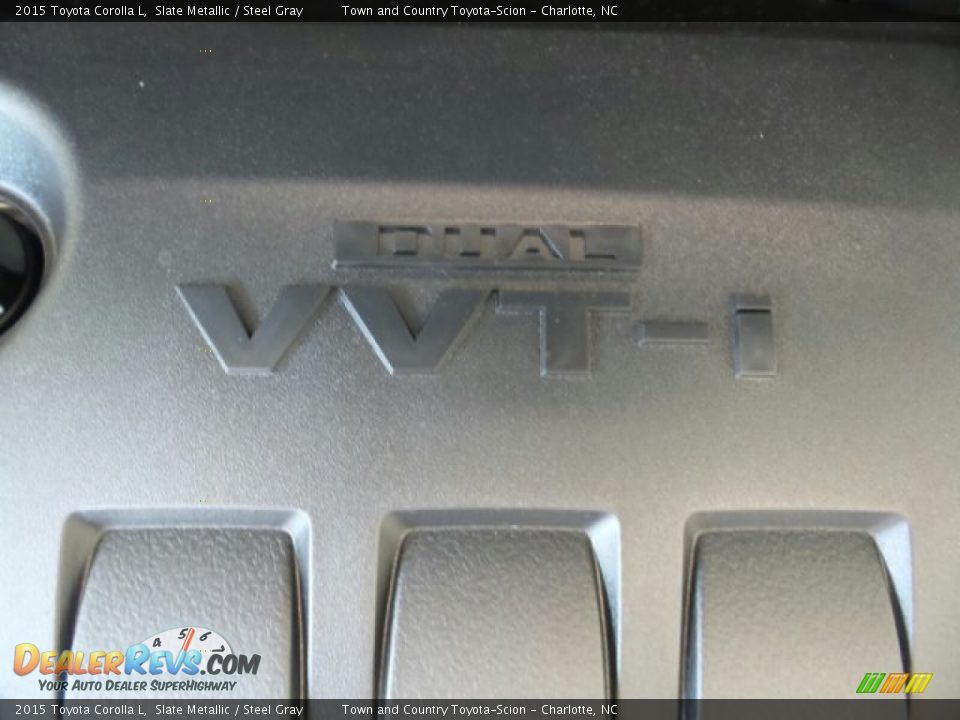 2015 Toyota Corolla L Slate Metallic / Steel Gray Photo #33