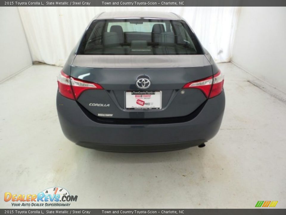 2015 Toyota Corolla L Slate Metallic / Steel Gray Photo #35
