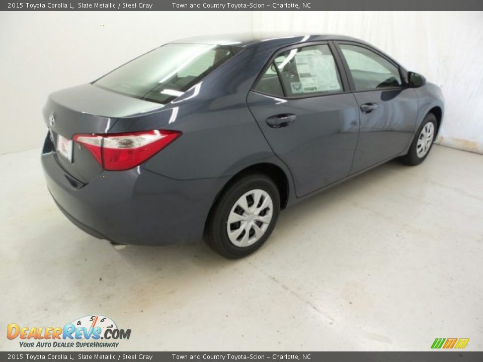 2015 Toyota Corolla L Slate Metallic / Steel Gray Photo #36
