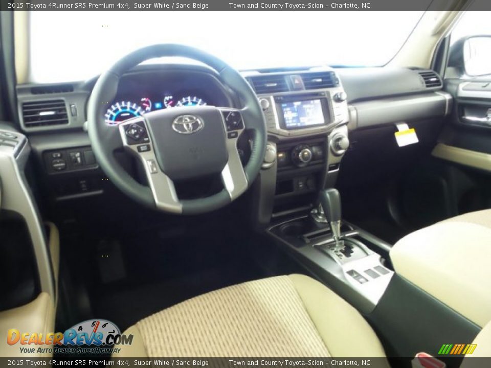 Sand Beige Interior - 2015 Toyota 4Runner SR5 Premium 4x4 Photo #6