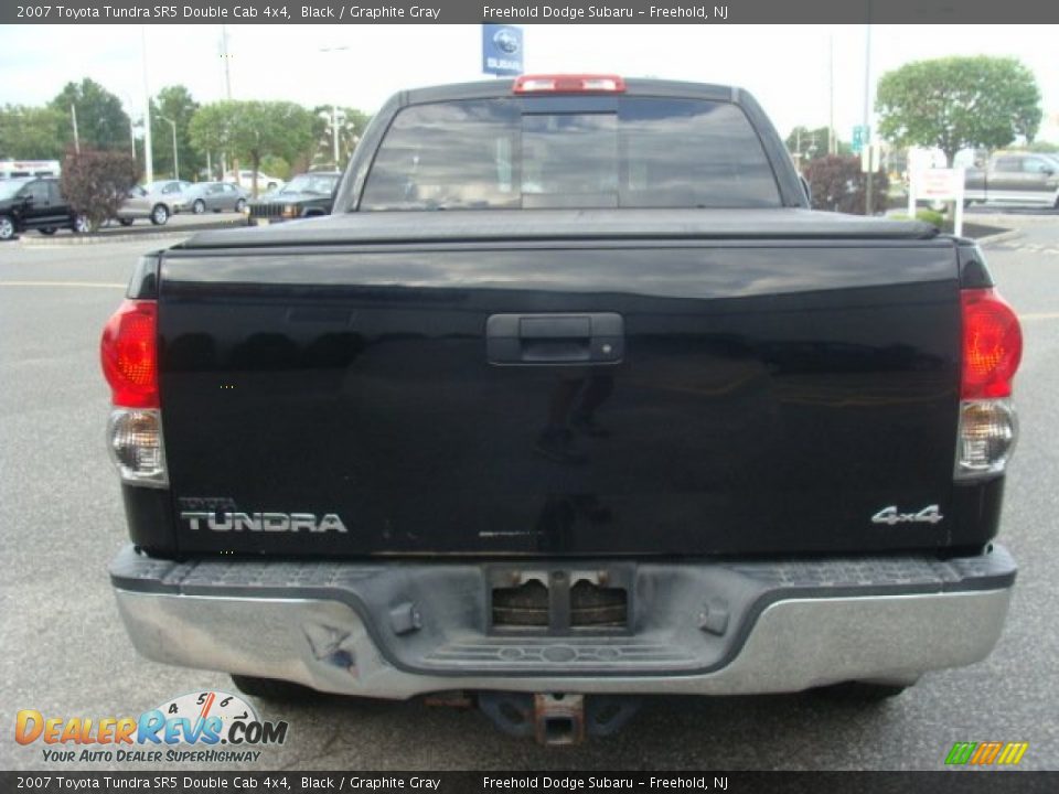 2007 Toyota Tundra SR5 Double Cab 4x4 Black / Graphite Gray Photo #5