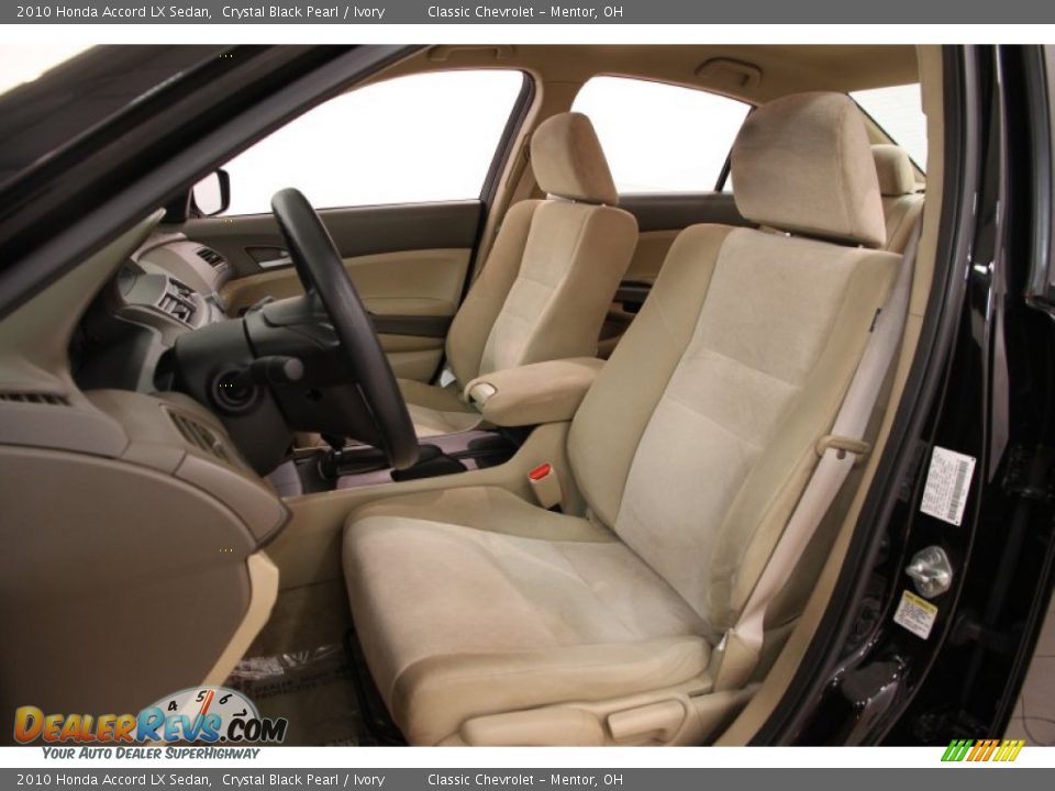 2010 Honda Accord LX Sedan Crystal Black Pearl / Ivory Photo #5