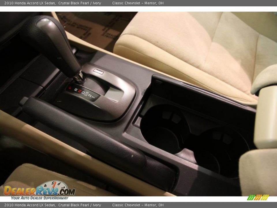 2010 Honda Accord LX Sedan Crystal Black Pearl / Ivory Photo #10