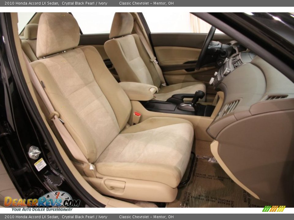 2010 Honda Accord LX Sedan Crystal Black Pearl / Ivory Photo #11