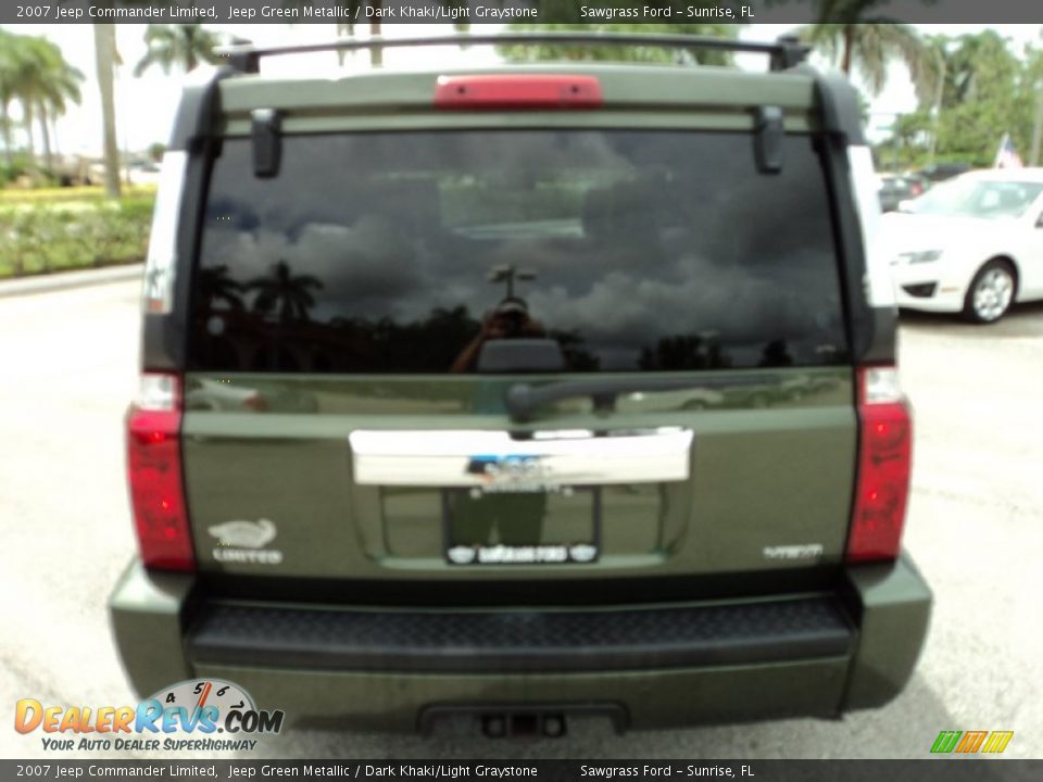 2007 Jeep Commander Limited Jeep Green Metallic / Dark Khaki/Light Graystone Photo #7
