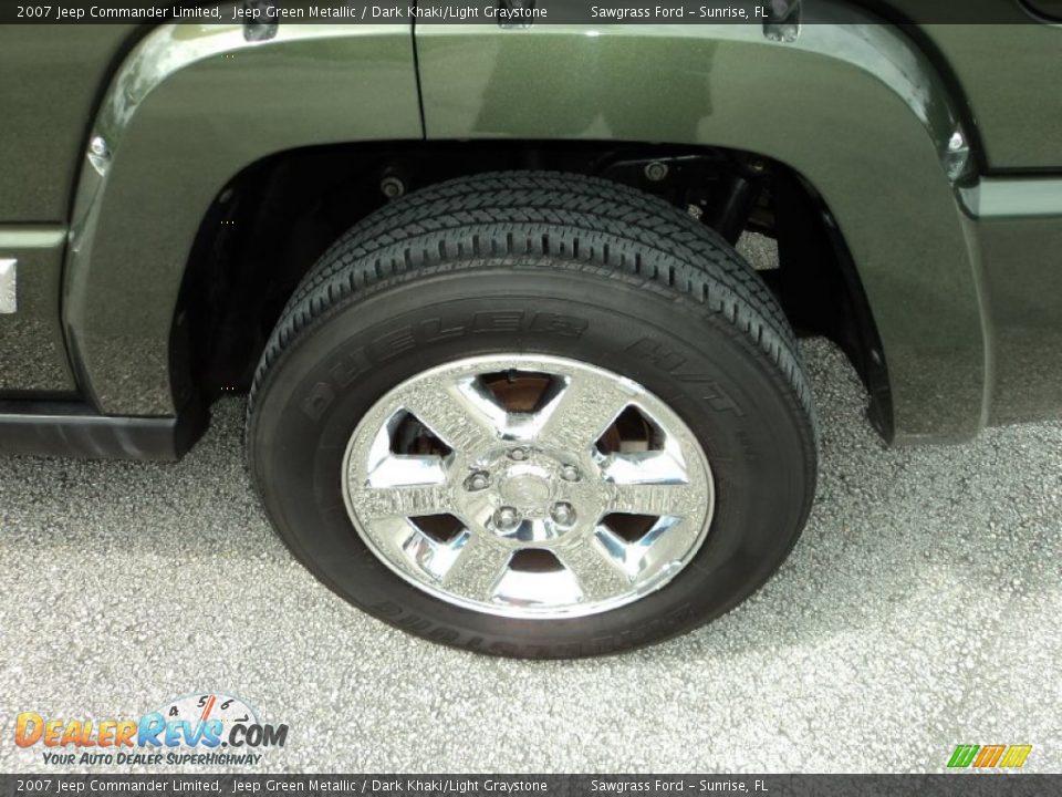 2007 Jeep Commander Limited Jeep Green Metallic / Dark Khaki/Light Graystone Photo #11
