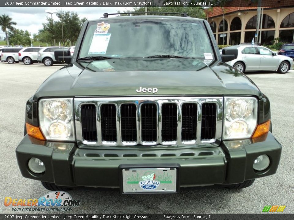 2007 Jeep Commander Limited Jeep Green Metallic / Dark Khaki/Light Graystone Photo #16