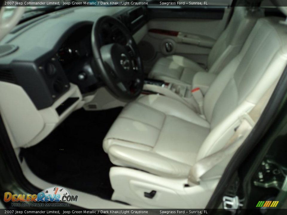 2007 Jeep Commander Limited Jeep Green Metallic / Dark Khaki/Light Graystone Photo #19