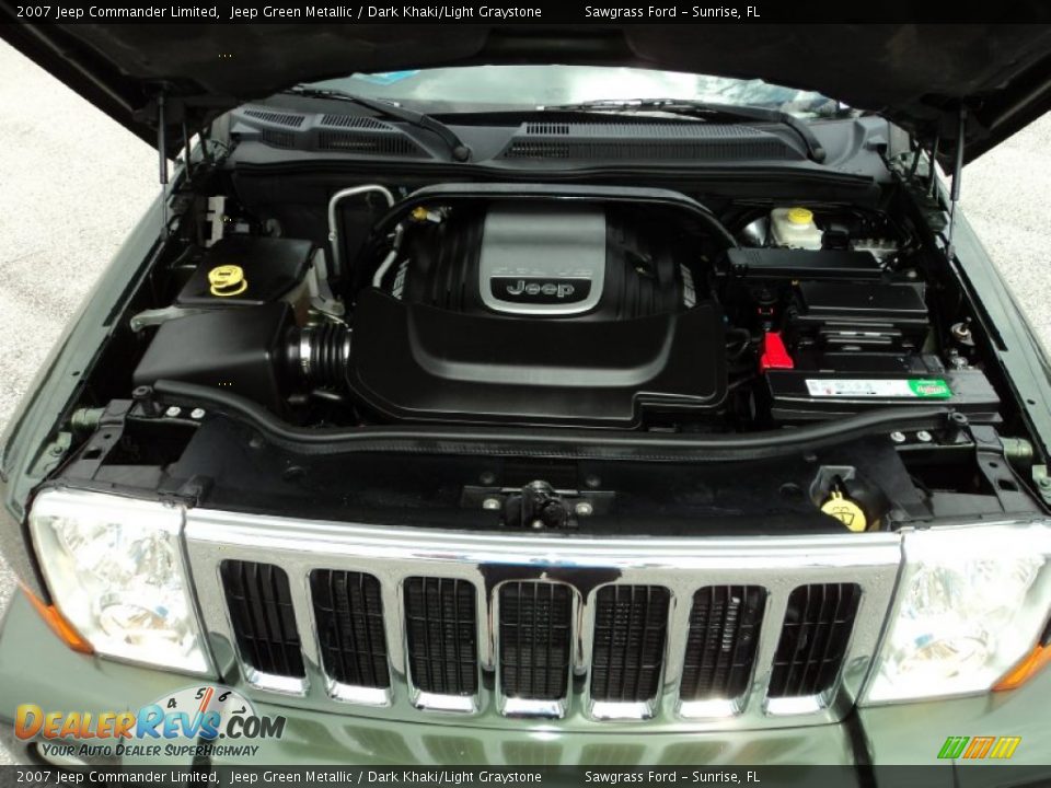 2007 Jeep Commander Limited Jeep Green Metallic / Dark Khaki/Light Graystone Photo #33