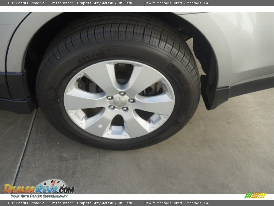 2011 Subaru Outback 2.5i Limited Wagon Graphite Gray Metallic / Off Black Photo #21