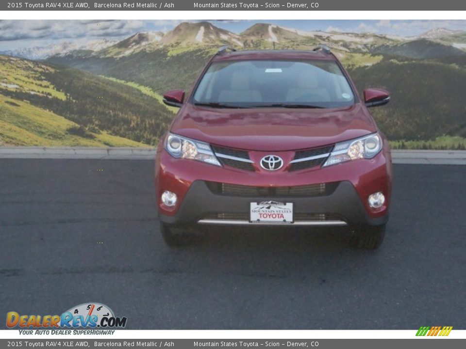 2015 Toyota RAV4 XLE AWD Barcelona Red Metallic / Ash Photo #2